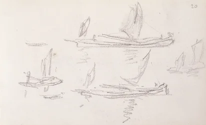 Study for London Series, Boats on the Thames